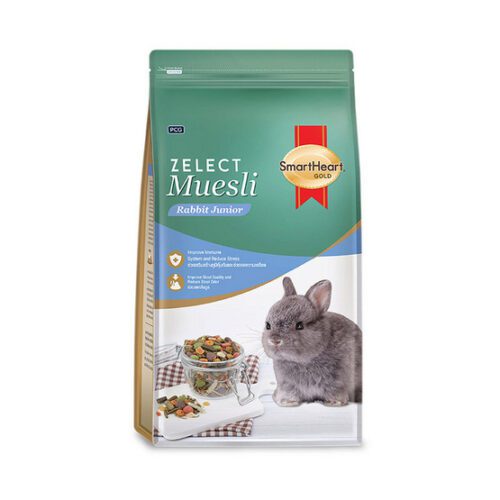 Smartheart Gold Zelect Muesli Junior - อาหารลูกกระต่าย 500g (7285)