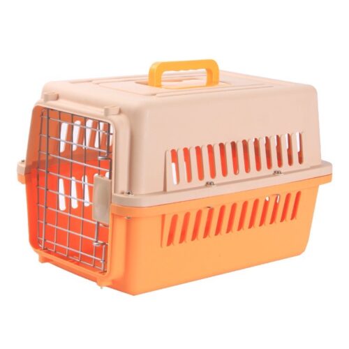 Pet Carrier Box L - กล่องพกพาสัตว์เลี้ยง กล่องเดินทาง ขนาด 35x56x36cm (7443)