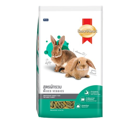 Smartheart Rabbit Mix Vegetable - อาหารกระต่ายสูตรผักรวม 1kg (7869)