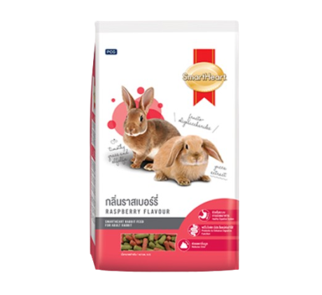 Smartheart Rabbit Raspberry Flavor - อาหารกระต่ายกลิ่นราสเบอร์รี่ 3kg (8759)