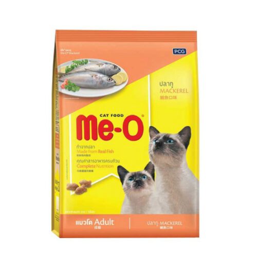 Me-O Adult Cat Food Mackerel - อาหารแมวโตรสปลาทู 1.2kg (6816)