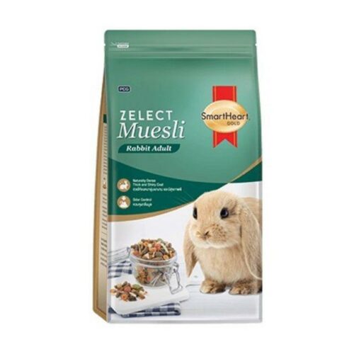 SOOS Smartheart Gold Zelect Muesli Adult Rabbit - อาหารกระต่ายโต 500g (7289)