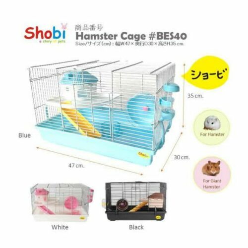 Shobi BE-S40 Hamster Cage - กรงหนูแฮมสเตอร์พร้อมอุปกรณ์ (47x30x35cm) (9447)