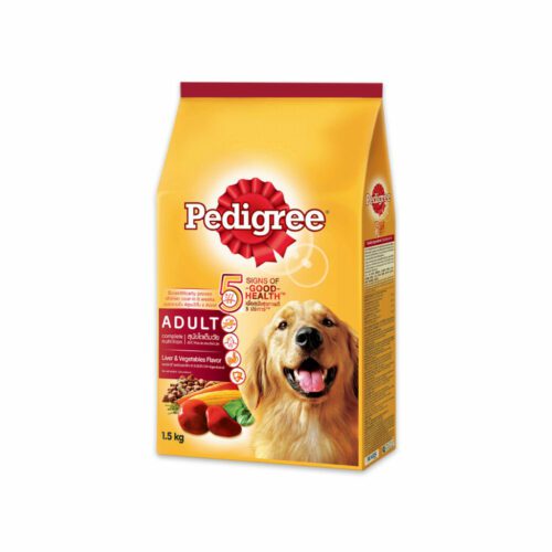 Pedigree Adult Liver & Vegetable – อาหาร สุนัขโตรสตับและผัก 1.5kg (9039)