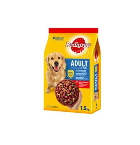 Pedigree Adult Beef & Vegetable - อาหารสุนัขโตรสเนื้อวัวและผัก 1.5kg (8221)