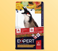 Expert Pellets with Friuts for Red-Whiskered Bulbul - อาหารนกกรงหัวจุก เม็ดสีผลไม้ 800g