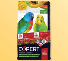 Expert Pellets with Friuts for Small Parakeets - อาหารนกเล็ก เม็ดสีผลไม้ 800g