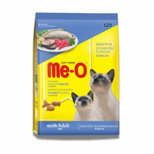 Me-O Adult Cat Food Ocean Fish - อาหารแมวโตรสปลาทะเล 1.2kg (8538)