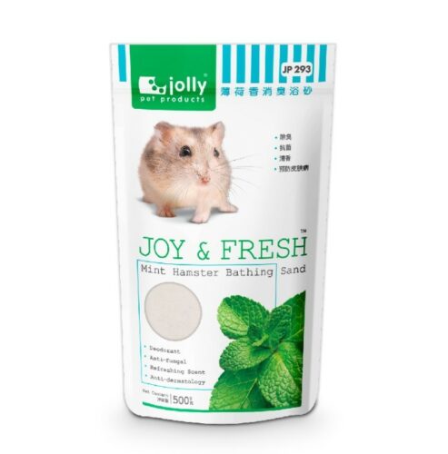 SOOS Jolly Joy & Fresh Mint Hamster Bathing Sand JP293 - ทรายอาบน้ำหนู แฮมสเตอร์กลิ่นมิ้นท์ 500g  (8387)