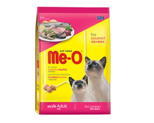 Me-O Adult Cat Food Gourmet - อาหารแมวโตรสโกเม่ 1.1kg (8592)