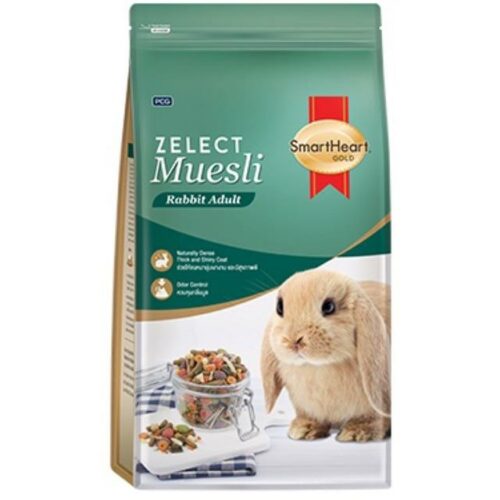 Smartheart Gold Zelect Muesli Adult - อาหารกระต่ายโต 1.5kg (8801)