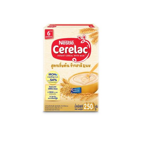 Nestle Cerelac Infant Cereal With Milk - ซีรีแล็ค อาหารธัญพืชสูตรข้าวสาลีและนม 200g (8008)