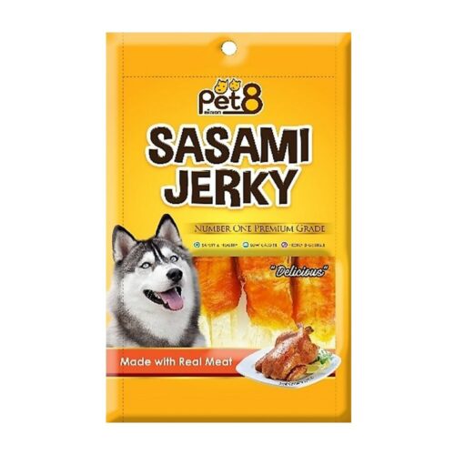 Pet8 Sasami Jerky - สันในไก่ 50g (9686)