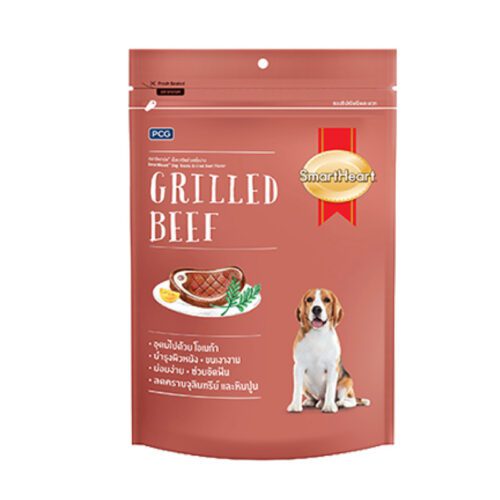 SOOS Smartheart Dog Treats Grilled Beef - ขนมสุนัขรสเนื้อย่าง 100g (8835)