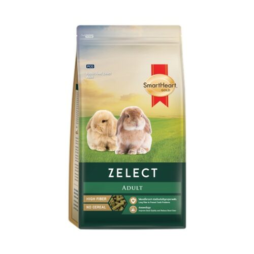 Smartheart Gold Zelect Adult Rabbit High Fiber - อาหารกระต่ายโต 1.5kg (8807)