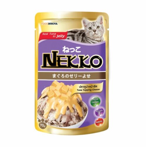 Nekko - อาหารแมวเปียกรสทูน่าหน้าชีสในเยลลี่ 70g (9578)