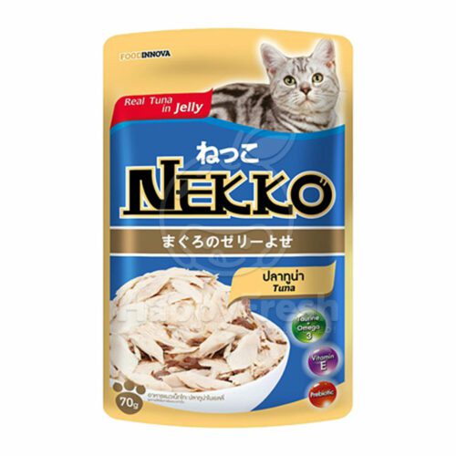 Nekko - อาหารแมวเปียกรสปลาทูน่าในเยลลี่ 70g (9586)