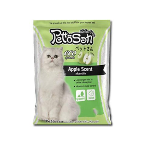 Pettosan Cat Litter Apple Scent - ทรายแมวเบนโทไนท์กลิ่นแอปเปิ้ล 5L (9966)