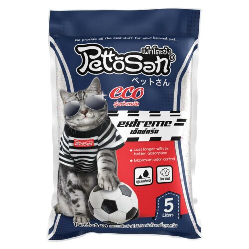 Pettosan Cat Litter Extreme Scent - ทรายแมวเบนโทไนท์กลิ่นเอ็กซ์ตรีม 5L (9975)