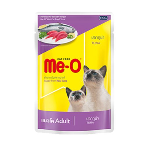 Me-O Pouch Tuna - อาหารแมวเปียกรสปลาทูน่า 80g (9576)