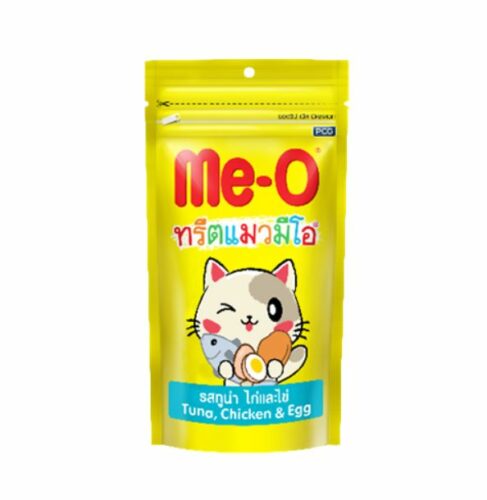 SOOS Me-o Cat Treat Tuna Chicken & Egg Flavor - ขนมแมวรสปลาทูน่า ไก่และไข่ 50g (9630)