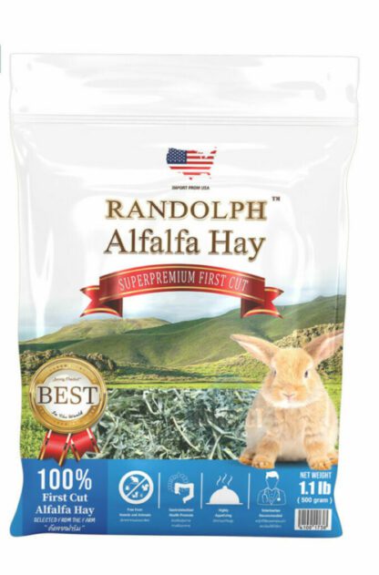 Randolph Alfalfa Hay Super Premium - หญ้าอัลฟาฟ่าเกรดพรีเมี่ยม 500g