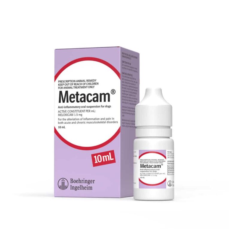 Metacam Oral Suspension 10ml - ยาชนิดฉีด บรรเทาอาการอักเสบสำหรับสัตว์เลี้ยง 10ml