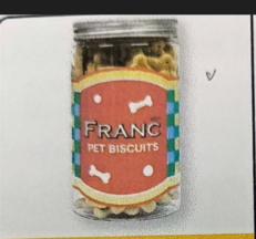 Franc Biscuits Beef for Dogs - บิสกิต รสเนื้อ สำหรับสุนัข 250g