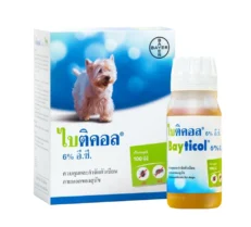 Bayticol 6% E.C. Flea & Tick Liquid Protection 100ml - ไบติคอล ผลิตภัณฑ์ควบคุมและกำจัดเห็บหมัด สำหรับสัตว์เลี้ยง 100มล.