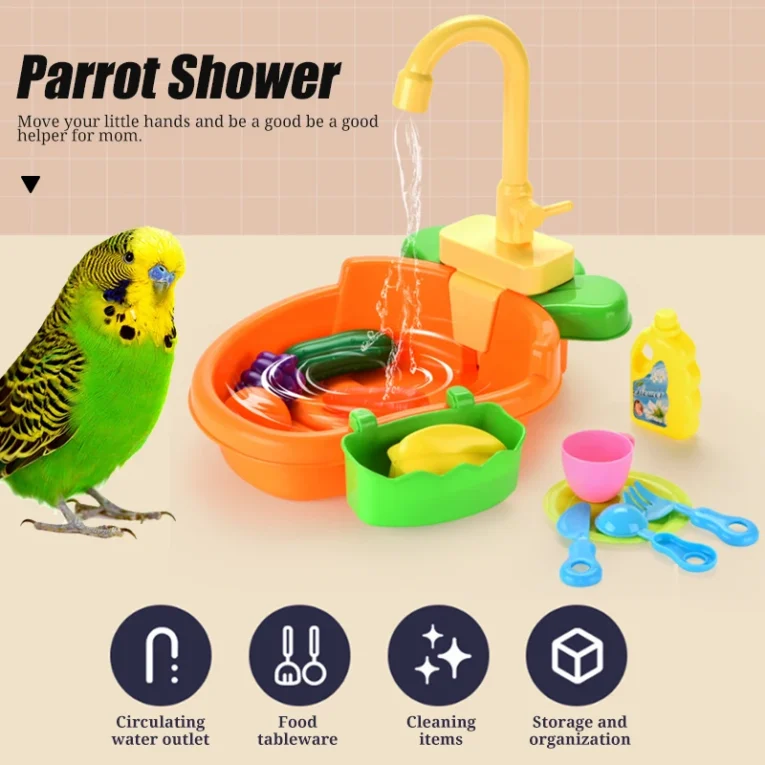 Parrot-Perch-Shower