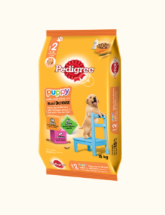 Pedigree Puppy - อาหารลูกสุนัขรสไก่ ไข่และนม 15kg