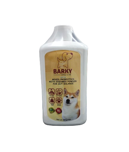 Barky Probiotic Powder Mixed with Enzymes - ผงโรยอาหารโพรไบโอติกผสมเอนไซม์สำหรับสุนัข 150g