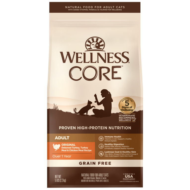 Wellness Core Adult Original - อาหารแมว สูตรสูตรไก่งวง ปลาไวท์ฟิช และไก่ 2.2kg