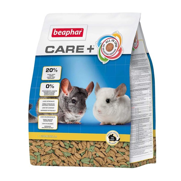 Beaphar CARE Plus Chinchilla - อาหารเม็ดชินชิล่า ครบถ้วนและสมดุล ไฟเบอร์สูง ไขมันต่ำ 1.5kg