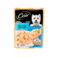 Cesar Pouch Chicken with Surimi and Vegetables in Jelly - อาหารเปียกสุนัข รสเนื้อไก่พร้อมซูริมิและผักในเจลลี่ 70g