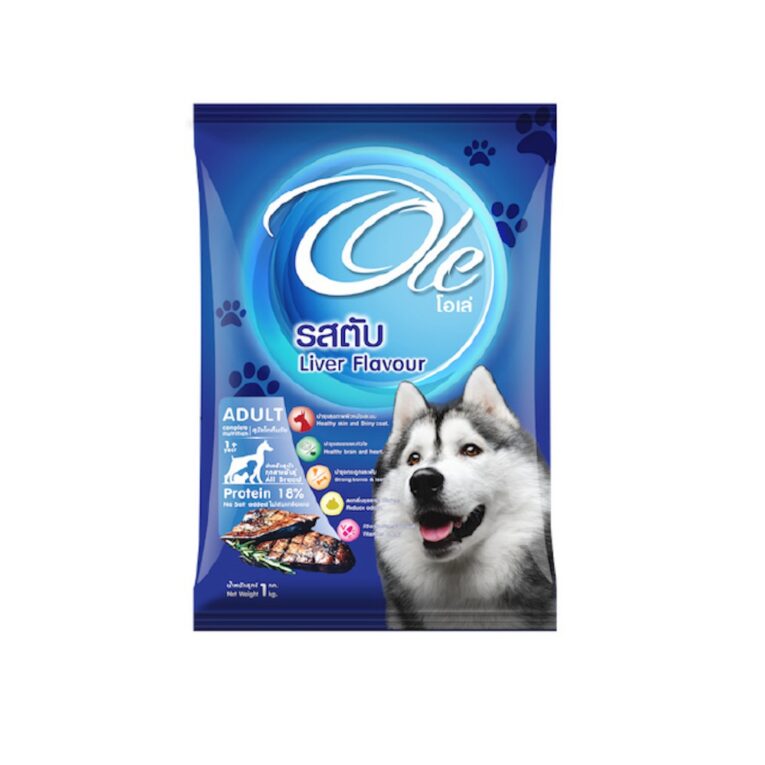 Ole Dog Food Liver Flavour Sub Bag - อาหารเม็ดสุนัขกระสอบ สูตรตับ ถุงย่อย 1kg