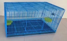 PHC Bird Cage - กรงนกหมอนใหญ่พับ พร้อมที่ให้อาหาร ชุบพลาสติก (41x60x46cm)