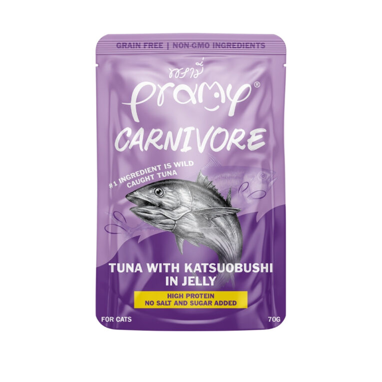 Pramy Carnivore Tuna and Dried Bonito in Jelly 70g