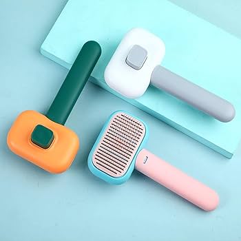 pet brush button