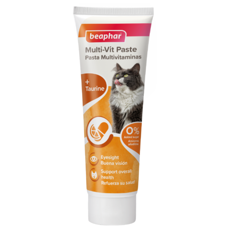 Beaphar Multi-Vit Paste - วิตามินรวม เพื่อสุขภาพทางเดินอาหาร สำหรับแมว 100g