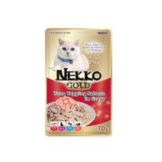 Nekko Gold Tuna Topping Salmon in Gravy 70g