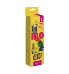 RIO Sticks for Parakeets with Tropical Fruit - ขนมธัญพืชอัดแท่งสำหรับนก รสผลไม้รวม 150g