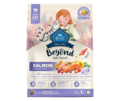 BUZZ Beyond Gluten Free Salmon Flavor - อาหารเม็ดสำหรับแมวสำหรับแมวโต ทุกสายพันธุ์ รสเนื้อปลาแซลมอน 1kg