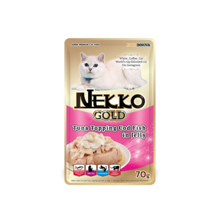 Nekko Gold Tuna Topping Cod Fish in Jelly 70g