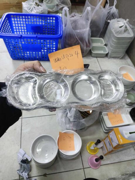 Stainless Bowl - ถ้วยสแตนเลส 4 หลุม (601666)