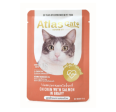 Atlas Cat Weight Control White fish with Tuna and Carrots in Jelly - แอทลาส แคท ปลาเนื้อขาวผสมปลาทูน่าและแครอทในเยลลี 70g