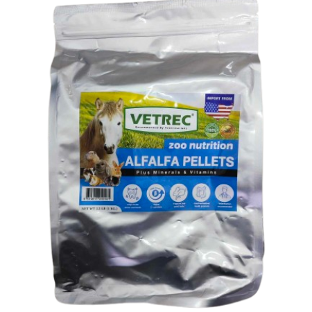 VETREC Rodents Food Alfalfa Pellet - อาหารสัตว์ฟันแทะ ชนิดเม็ด สูตรอัลฟาฟ่า 1kg