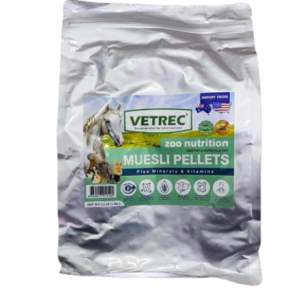 VETREC Rodents Food Muesli Pellet - อาหารสัตว์ฟันแทะ ชนิดเม็ด สูตรมูสลี่ 1kg