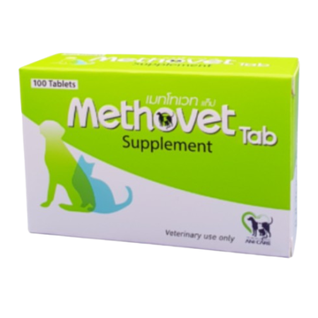 Methovet Supplement - อาหารเสริมลดการเกิด, สลายนิ่ว Struvite ในแมวและสุนัข