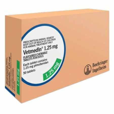 Vetmedin 1.25mg Flavoured Chewable Tablets for Dogs - ยาเม็ดแบบเคี้ยว ช่วยลดการทำงานของหัวใจสำหรับสุนัข